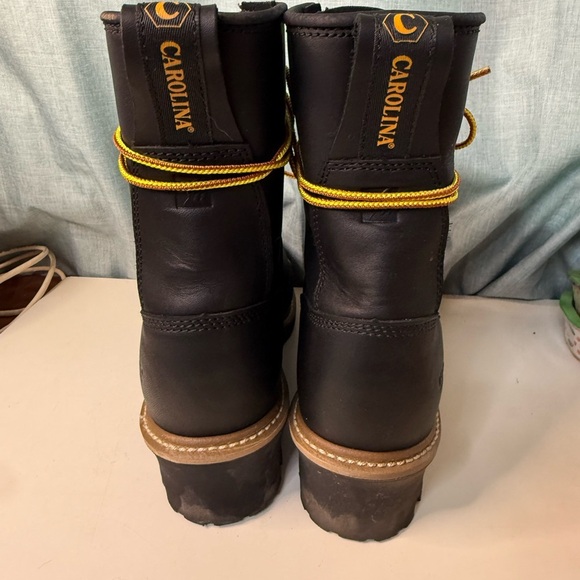 Carolina Logger Boots with Yellow Laces - Picture 4 of 7
